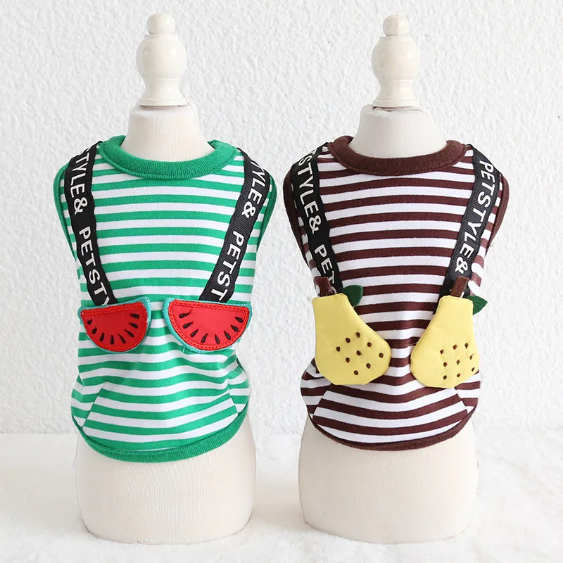 5 Size Fruit Pattern Vest For Dog Fashion Striped Pet Clothes Small Puppy Dog Cat Vests Teddy Bichon Summer Vests Clothing XS-XL
5 Size Fruit Pattern Vest For Dog Fashion Striped Pet Clothes Small Puppy Dog Cat Vests Teddy Bichon Summer Vests Clothing XS-XL