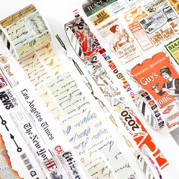Vintage Books Newspaper Washi Tape DIY Decor Planners Scrapbooking Sticker Making Paper Decoration Tape Adhesive School Supplies
Vintage Books Newspaper Washi Tape DIY Decor Planners Scrapbooking Sticker Making Paper Decoration Tape Adhesive School Supplies