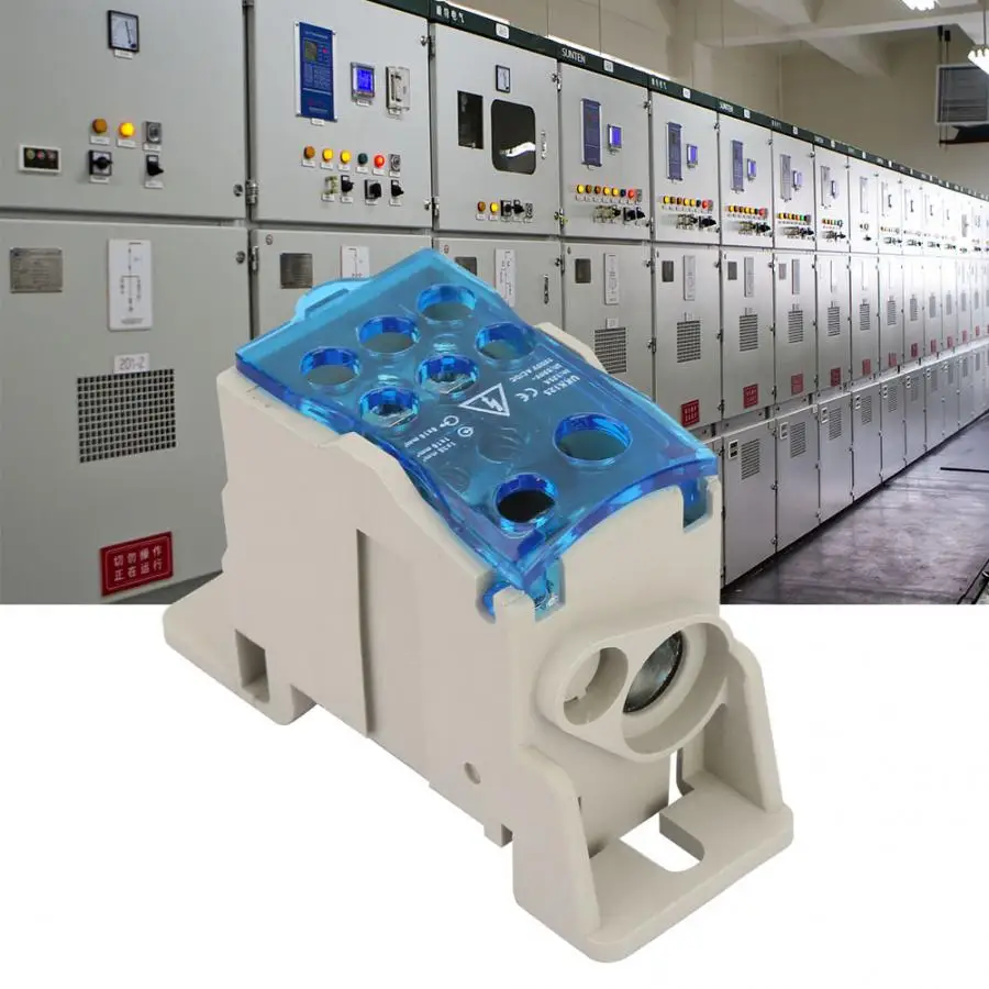 UKK125A Terminal Block 1 in many Out Din Rail distribution Box Universal Electric Wire Connector electrical Power junction box
UKK125A Terminal Block 1 in many Out Din Rail distribution Box Universal Electric Wire Connector electrical Power junction box