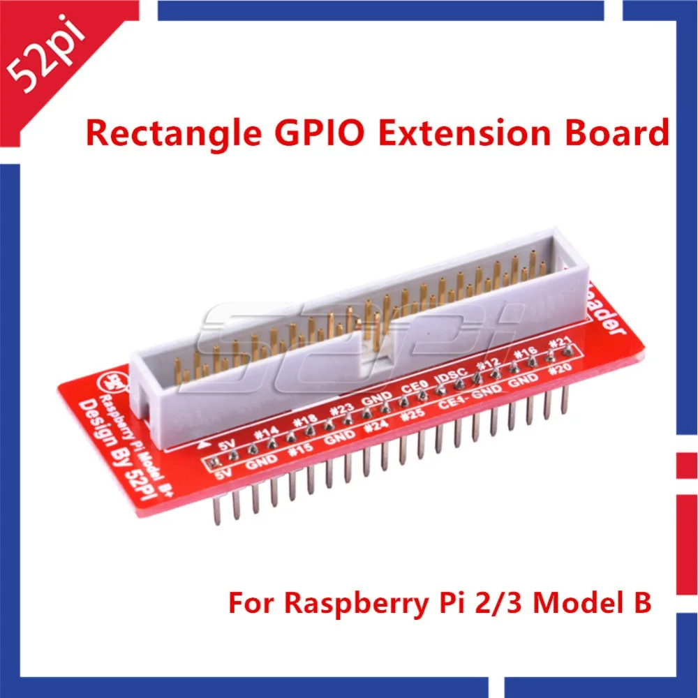 52Pi Rectangle GPIO Extension Board Breakout Board for Raspberry Pi 2 / 3 Model B
52Pi Rectangle GPIO Extension Board Breakout Board for Raspberry Pi 2 / 3 Model B