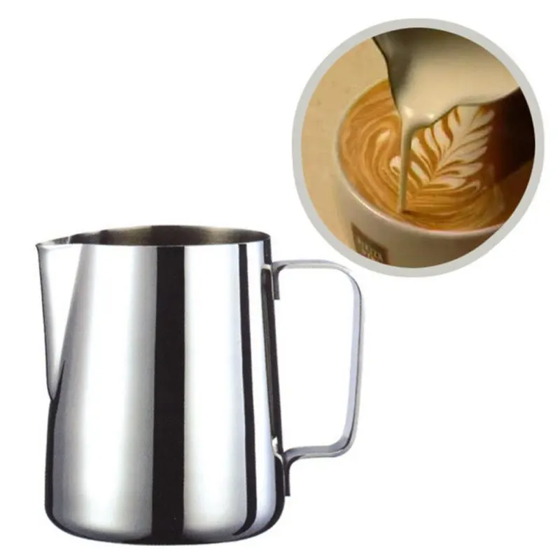 Stainless Steel Latte Art Pitcher Milk Frothing Jug Espresso Coffee Mug Barista Craft Cappuccino Cups Pot tools | Дом и сад