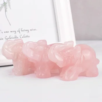 3 pieces 2 inch rose quartz elephant figurines craft carved Mini animal statues for children room decoration healing crystals
3 pieces 2 inch rose quartz elephant figurines craft carved Mini animal statues for children room decoration healing crystals