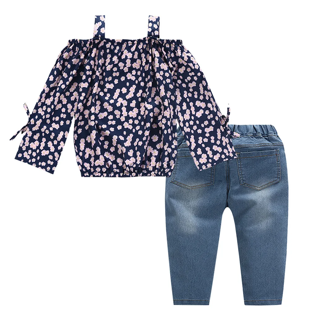 Toddler Kids Baby Girl Outfits Clothes Floral T-shirt Tops+Denim Pants Jeans Set roupas infantis menina clothes for girls
Toddler Kids Baby Girl Outfits Clothes Floral T-shirt Tops+Denim Pants Jeans Set roupas infantis menina clothes for girls