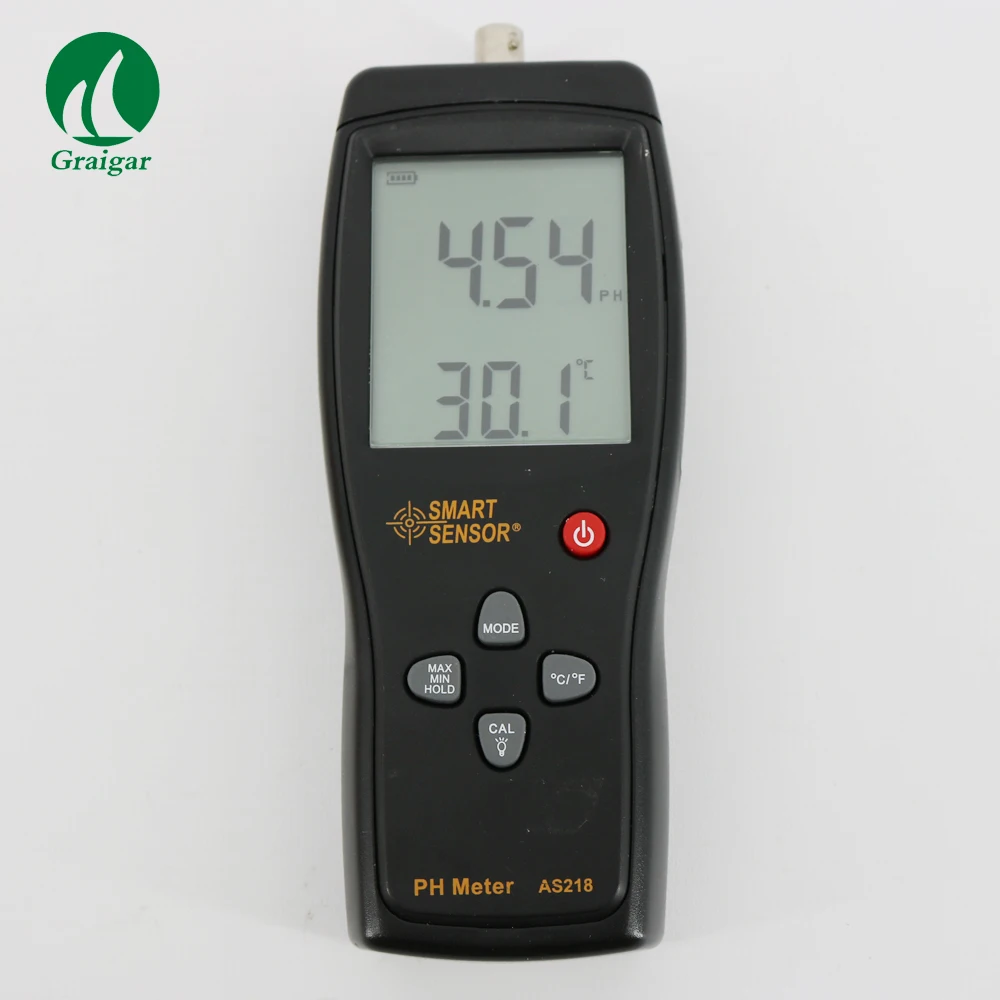 SMART SENSOR AS218 Handheld PH Meter Moisture Measuring Instrument Soil Tester Acidity Meter
SMART SENSOR AS218 Handheld PH Meter Moisture Measuring Instrument Soil Tester Acidity Meter