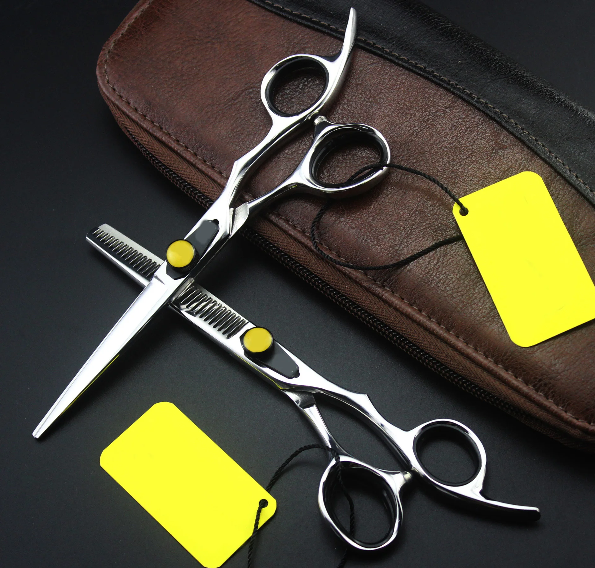 High Quality Brand 6 Inch 440C Stainless Professional Salon Barbers cutting Thinning Scissors Hairdress Scissors Sets Japanese
High Quality Brand 6 Inch 440C Stainless Professional Salon Barbers cutting Thinning Scissors Hairdress Scissors Sets Japanese