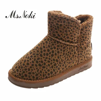 Leopard winter warm women boots fashion short plush platforms flat with female mid calf boot flock slip on woman round toe boots
Leopard winter warm women boots fashion short plush platforms flat with female mid calf boot flock slip on woman round toe boots