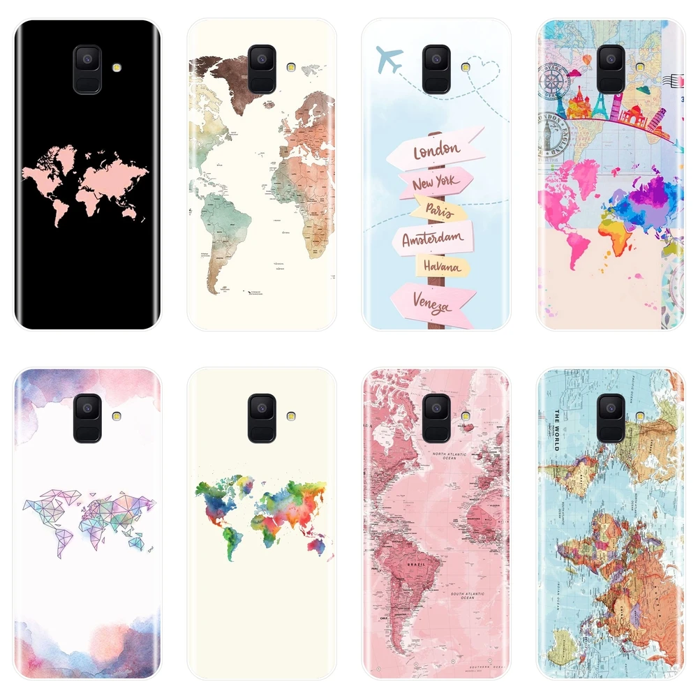 World Map Back Cover For Samsung Galaxy A3 A5 2016 2017 A6 A7 A8 2018 Soft Silicone Case For Samsung A6 A8 Plus 2018 Phone Case
World Map Back Cover For Samsung Galaxy A3 A5 2016 2017 A6 A7 A8 2018 Soft Silicone Case For Samsung A6 A8 Plus 2018 Phone Case
