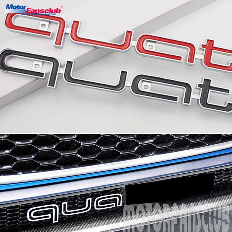 For Quattro Emblem Car Sticker Logo Badge Front Grille Racing Grill Mesh For Audi A3 A4 B8 B6 A5 A6 RS3 RS5 S6 Q5 Q7 A7 Style 
For Quattro Emblem Car Sticker Logo Badge Front Grille Racing Grill Mesh For Audi A3 A4 B8 B6 A5 A6 RS3 RS5 S6 Q5 Q7 A7 Style