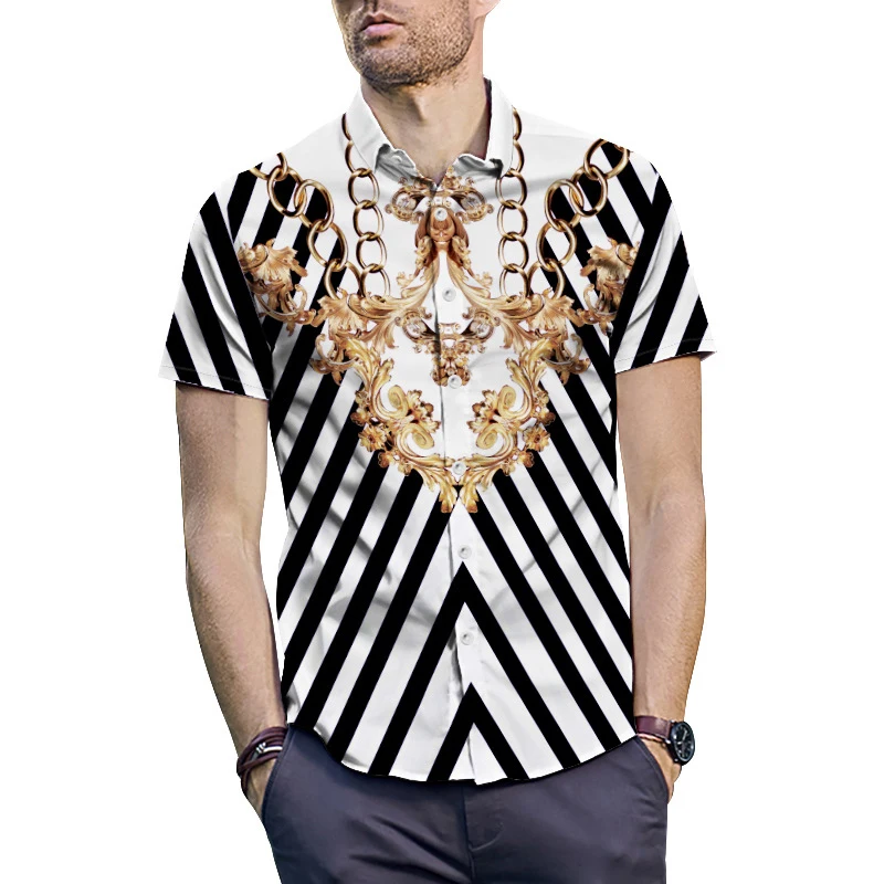 ONSEME Newest Palace Style Shirt Baroque Gold Chain Print 3D Shirts Men's Hipster Stripe Tees Summer Short Sleeve Tops Drop Ship
ONSEME Newest Palace Style Shirt Baroque Gold Chain Print 3D Shirts Men's Hipster Stripe Tees Summer Short Sleeve Tops Drop Ship