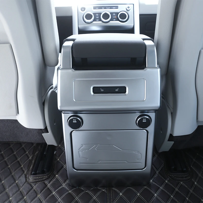 New For Land Rover Discovery 5 HSE LR5 2017 Car-Styling ABS Matte Chrome Armrest Box Rear AC Outlet Vent Cover Trim Accessories
New For Land Rover Discovery 5 HSE LR5 2017 Car-Styling ABS Matte Chrome Armrest Box Rear AC Outlet Vent Cover Trim Accessories