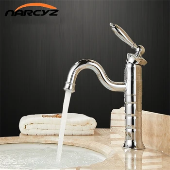 Basin Faucet Brass Chrome Silver Bathroom Sink Faucet Single Handle Deck Bathbasin Toilet Hot and Cold Mixers Water Tap XT544
Basin Faucet Brass Chrome Silver Bathroom Sink Faucet Single Handle Deck Bathbasin Toilet Hot and Cold Mixers Water Tap XT544