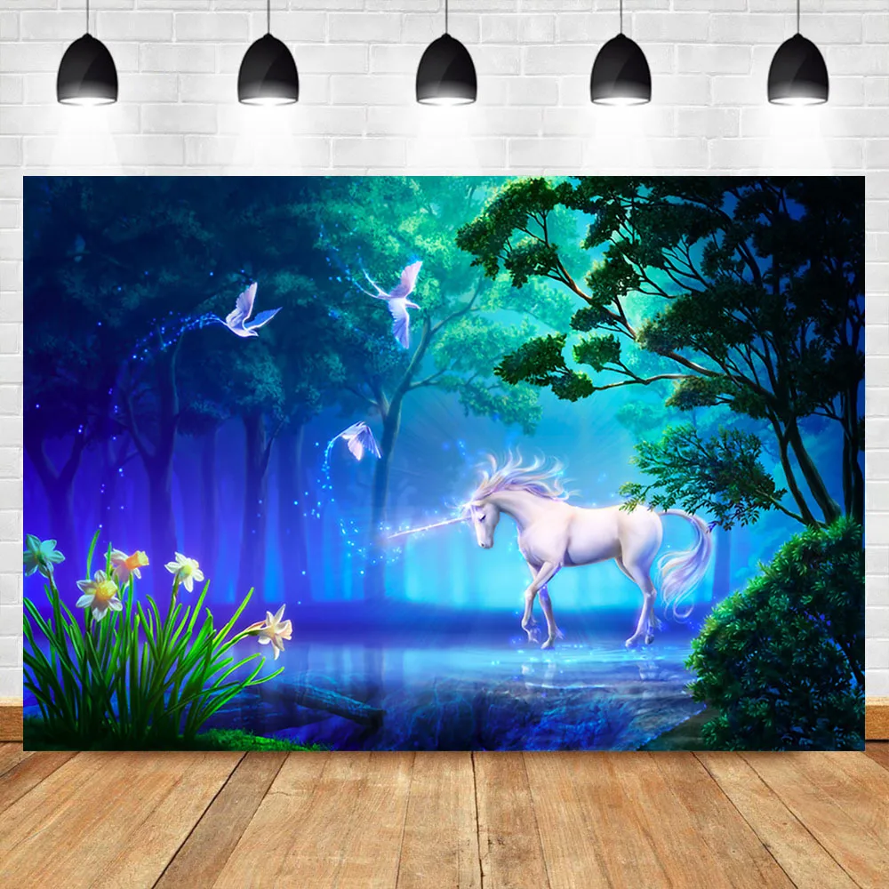 NeoBack Fairytale World Unicorn Photography Backdrops Night Forest Wonderland White Pigeon Background Photography
NeoBack Fairytale World Unicorn Photography Backdrops Night Forest Wonderland White Pigeon Background Photography