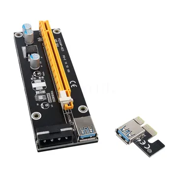 kebidumei New 60cm PCI Express Riser Card PCI-E 1x to 16x extender with USB 3.0 data Cable + SATA to 4Pin IDE Molex Power Supply
kebidumei New 60cm PCI Express Riser Card PCI-E 1x to 16x extender with USB 3.0 data Cable + SATA to 4Pin IDE Molex Power Supply