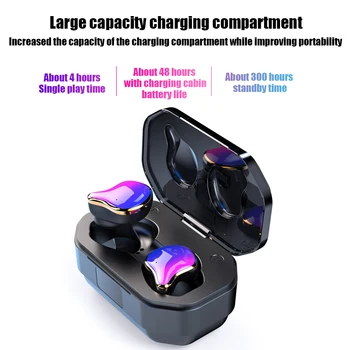 TWS Wireless Bluetooth 5.0 earphones Earbuds Touch Control HIFI 6D Stereo Sound With Charging Case
TWS Wireless Bluetooth 5.0 earphones Earbuds Touch Control HIFI 6D Stereo Sound With Charging Case
