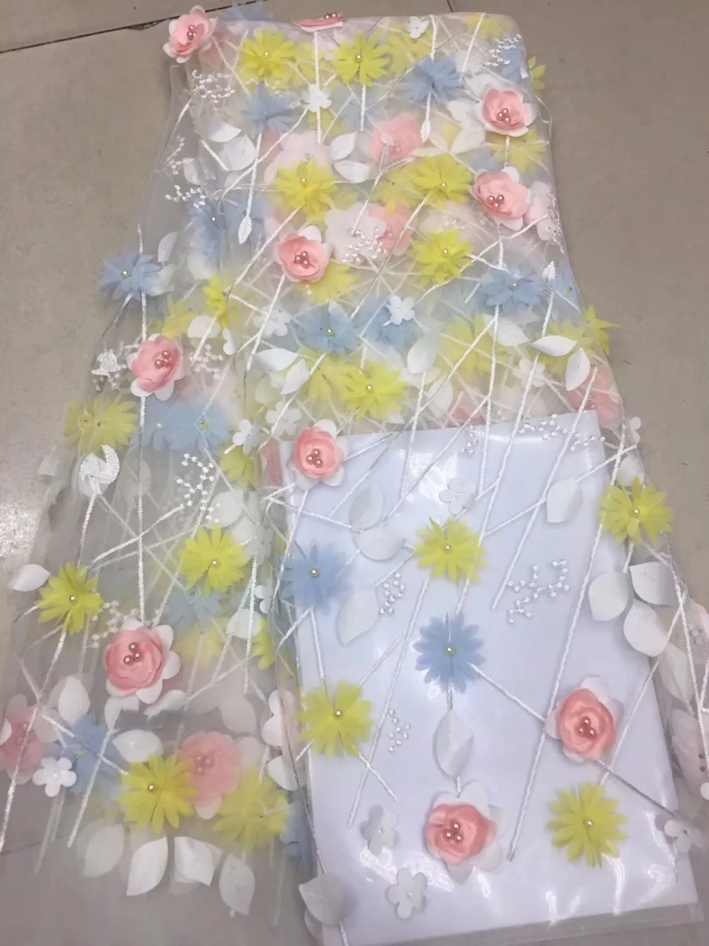 3D Lace Fabric 2018 High Quality Mesh Embroidery Applique 3D Flower Tulle Nigerian Lace Fabrics
3D Lace Fabric 2018 High Quality Mesh Embroidery Applique 3D Flower Tulle Nigerian Lace Fabrics