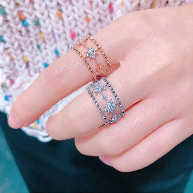MENGJIQIAO 2019 New Elegant CZ Stone Hollow Zircon Star Rings For Women Fashion Micro Paved Cubic Rings Femme Bijoux Jewelry
MENGJIQIAO 2019 New Elegant CZ Stone Hollow Zircon Star Rings For Women Fashion Micro Paved Cubic Rings Femme Bijoux Jewelry