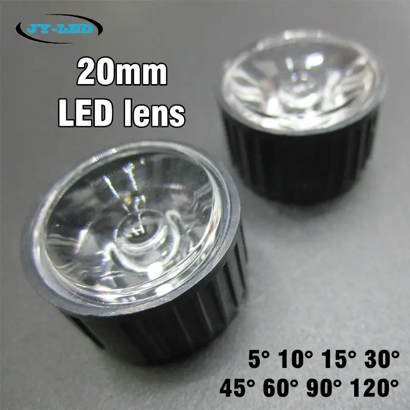 20x 20mm LED Optical Lens with White or Black Lens Holder Angle 5 10 15 30 45 60 90 120 Degree for 1w 3w LED Bulb Lamp DIY
20x 20mm LED Optical Lens with White or Black Lens Holder Angle 5 10 15 30 45 60 90 120 Degree for 1w 3w LED Bulb Lamp DIY