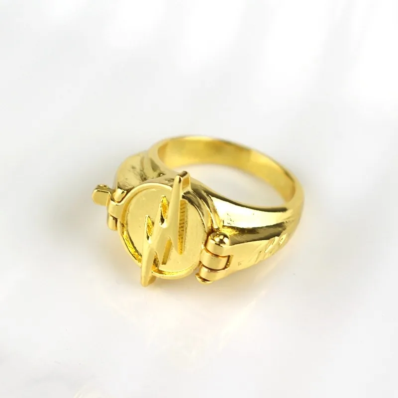 MQCHUN DC Movie Comic The Flash Superhero Ring with Gold Color Flash Lighting Logo Ring Men And Women Jewelry -25
MQCHUN DC Movie Comic The Flash Superhero Ring with Gold Color Flash Lighting Logo Ring Men And Women Jewelry -25