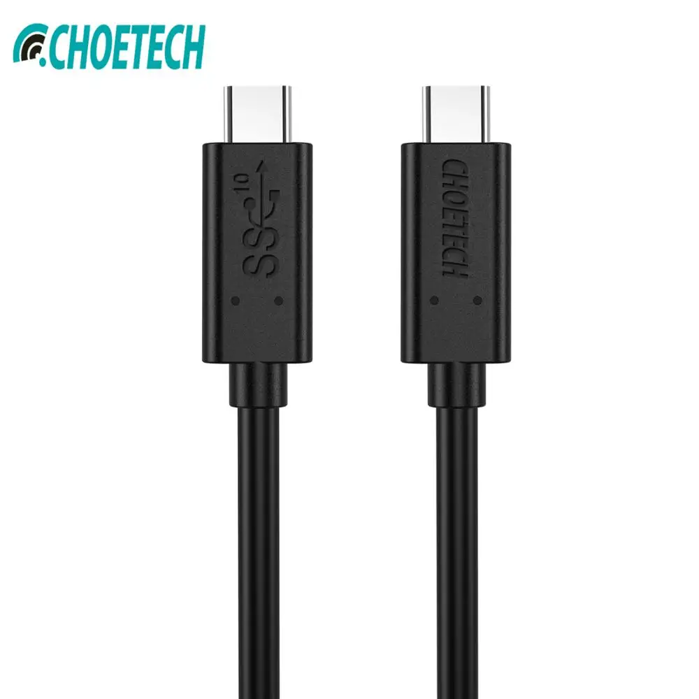 CHOETECH USB-IF Certified 10Gbps C to C Cable 1m 60W Charging Type C USB 3.1 Gen 2 Type-C Video Cable For 2018 Macbook Pro
CHOETECH USB-IF Certified 10Gbps C to C Cable 1m 60W Charging Type C USB 3.1 Gen 2 Type-C Video Cable For 2018 Macbook Pro