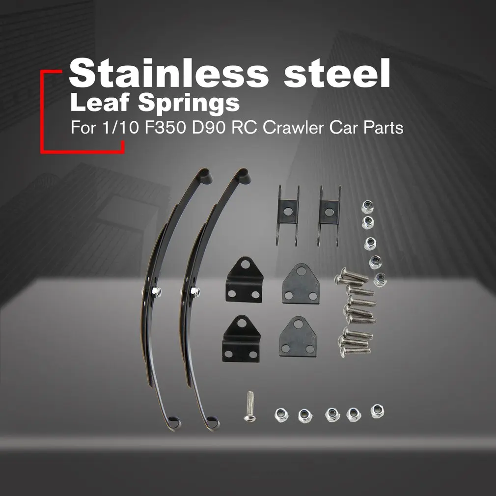 2/4 Pcs 1/10 Rock Crawler Hard Leaf Spring Suspension Stainless Steel Bar for F350 D90 RC4WD Tamiya Axial Truck
2/4 Pcs 1/10 Rock Crawler Hard Leaf Spring Suspension Stainless Steel Bar for F350 D90 RC4WD Tamiya Axial Truck