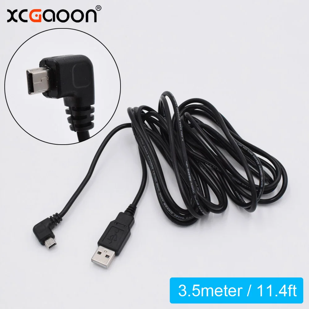 XCGaoon New Car Charging Left 90 Curved mini USB Cable for Car DVR Camera Video Recorder GPS PAD etc, Cable lengh 3.5m 11.4ft
XCGaoon New Car Charging Left 90 Curved mini USB Cable for Car DVR Camera Video Recorder GPS PAD etc, Cable lengh 3.5m 11.4ft