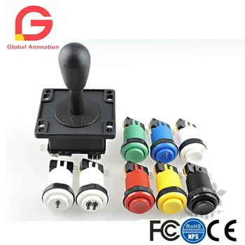 DIY Arcade Kit American Joystick And HAPP Style Push Buttons With Microswitch For Arcade Video MAME Jamma Raspberry Pi Game
DIY Arcade Kit American Joystick And HAPP Style Push Buttons With Microswitch For Arcade Video MAME Jamma Raspberry Pi Game