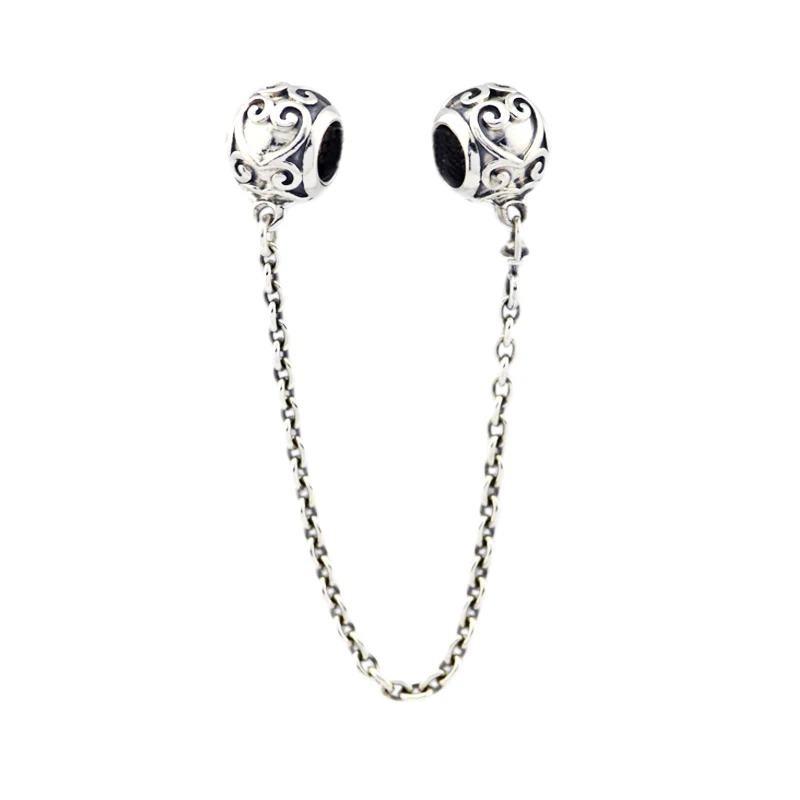 2018 NEW Spring 925 Sterling Silver Enchanted Heart Safety Chain Charms Beads Fits for Original Bracelets Jewelry
2018 NEW Spring 925 Sterling Silver Enchanted Heart Safety Chain Charms Beads Fits for Original Bracelets Jewelry
