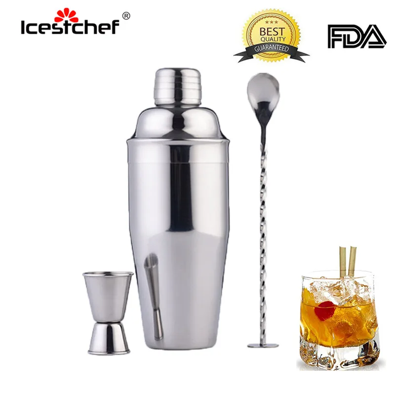 ICESTCHEF 750ml Cocktail Shaker Set Stainless Steel Cocktail Mixer Wine Martini Boston Shaker Bartender Tools Drink Party
ICESTCHEF 750ml Cocktail Shaker Set Stainless Steel Cocktail Mixer Wine Martini Boston Shaker Bartender Tools Drink Party
