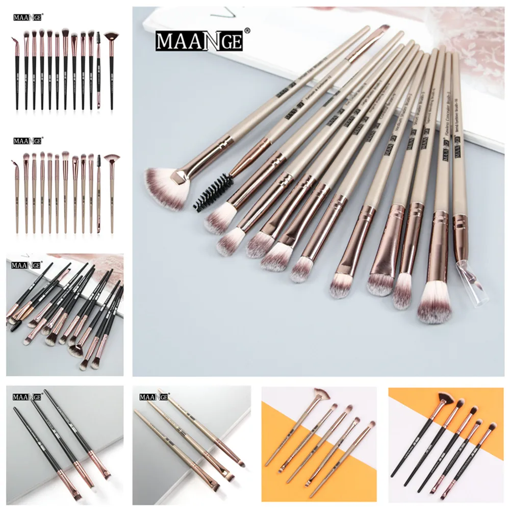 MAANGE Pro 3/5/12 pcs/lot Makeup Brushes Set Eye Shadow Blending Eyeliner Eyelash Eyebrow Brushes For Makeup New
MAANGE Pro 3/5/12 pcs/lot Makeup Brushes Set Eye Shadow Blending Eyeliner Eyelash Eyebrow Brushes For Makeup New