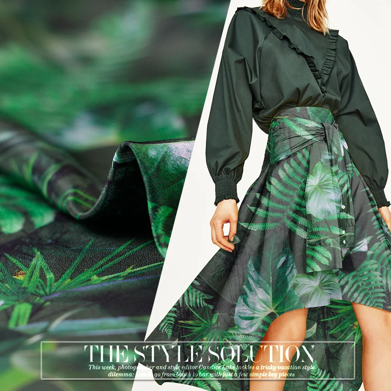 Tropical rainforest printed silk fabric silk crepe de chine fabric soft dress fabric pure silk fabric wholesale silk cloth
Tropical rainforest printed silk fabric silk crepe de chine fabric soft dress fabric pure silk fabric wholesale silk cloth