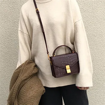 Women's Handbags 2018 PU Leather Small Square Shoulder Bag Crocodile Pattern Cross Body Bag Designer Handbags Bolsa Feminina
Women's Handbags 2018 PU Leather Small Square Shoulder Bag Crocodile Pattern Cross Body Bag Designer Handbags Bolsa Feminina