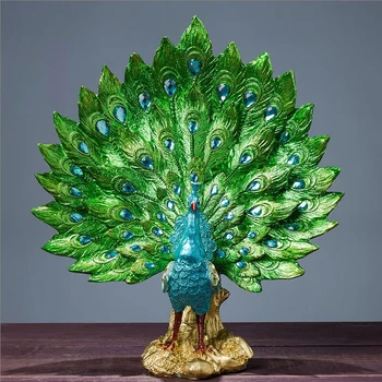 Original Resin Pure Green Phoenix Figurine Peacock Decor Bird Statue Office Home Crafts Decoration Animal Sculpture Ornament
Original Resin Pure Green Phoenix Figurine Peacock Decor Bird Statue Office Home Crafts Decoration Animal Sculpture Ornament