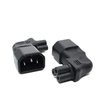 IEC 90 Degree Adapter 3 Poles Male C14 to Micky C5 Right Angled Extension Power Adapter
IEC 90 Degree Adapter 3 Poles Male C14 to Micky C5 Right Angled Extension Power Adapter