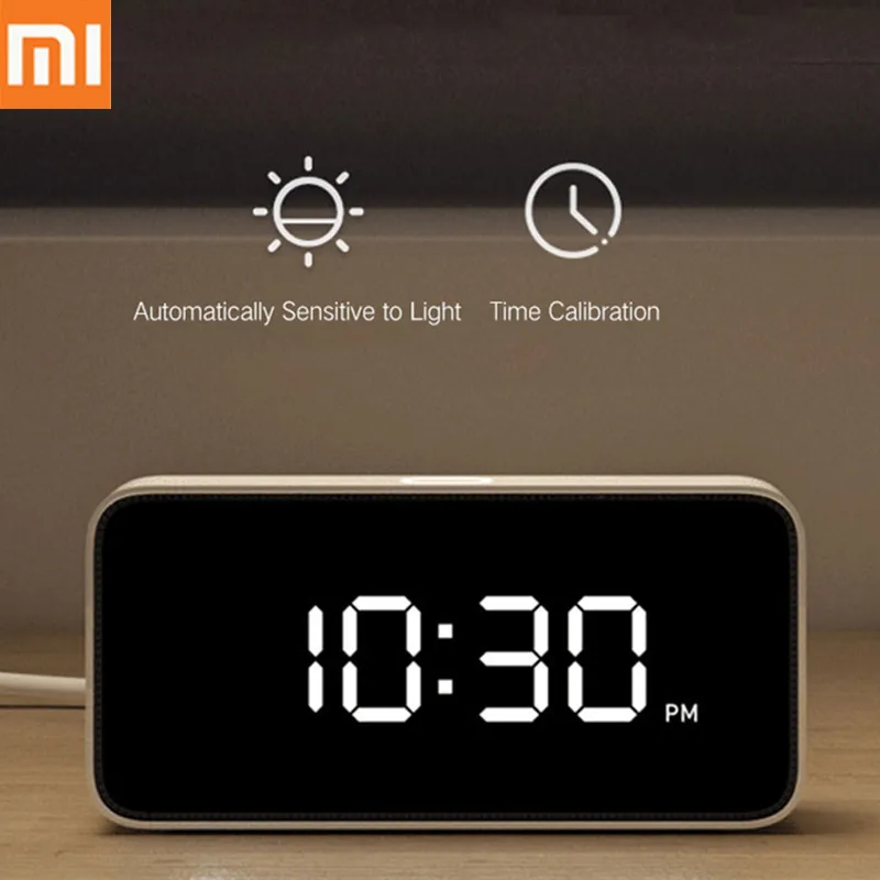 Original Xiaomi Xiaoai Smart Alarm Clock Voice Broadcast Clock ABS Table Dersktop Clocks Automatic Time Calibration Mi Home App
Original Xiaomi Xiaoai Smart Alarm Clock Voice Broadcast Clock ABS Table Dersktop Clocks Automatic Time Calibration Mi Home App