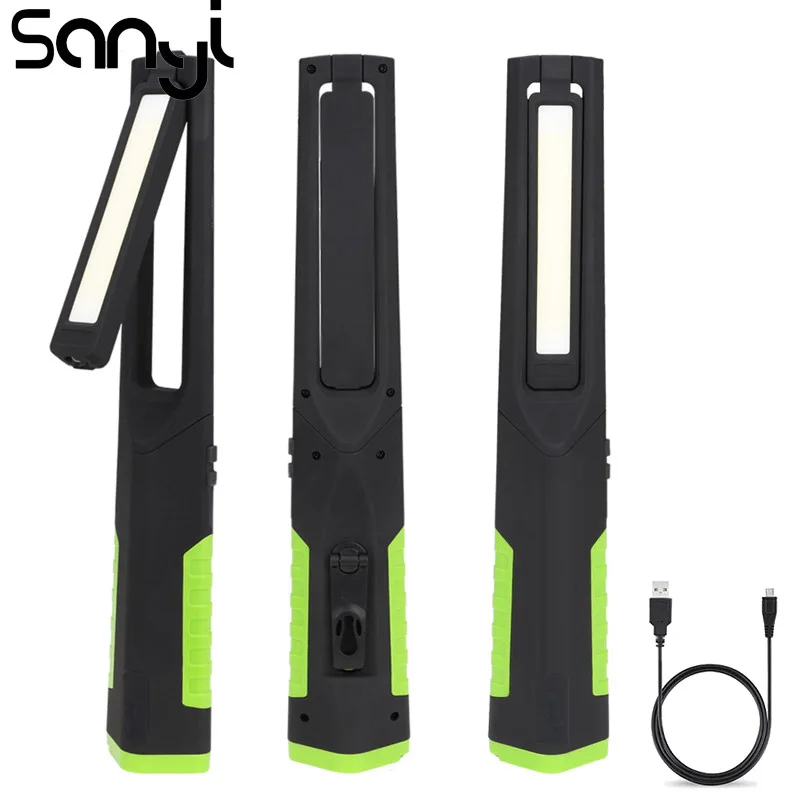 

SANYI 1*XPE + 1*SMD Portable Lantern 5 Modes Flashlight Torch USB Rechargeable Built-in 18650 Battery Emergency Light