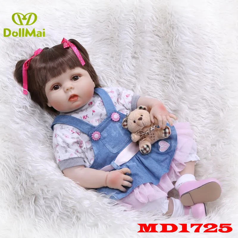 DollMai bebes reborn Full body silicone girl dolls 22"55cm newborn baby alive doll for children gift bambole reborn
DollMai bebes reborn Full body silicone girl dolls 22"55cm newborn baby alive doll for children gift bambole reborn