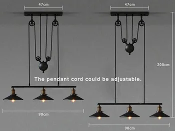 Vintage Iron Loft Industrial American Style Pulley Pendant Light Adjustable Wire Lamp Retractable Bar light Edision Bulb
Vintage Iron Loft Industrial American Style Pulley Pendant Light Adjustable Wire Lamp Retractable Bar light Edision Bulb