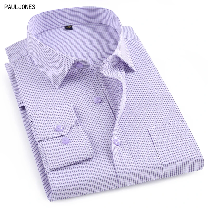PAULJONES Brand New Fashion Long Sleeve Mens Pin Checkered Casual Business Shirt High Quality Regular fit Plaid Men Shirts China
PAULJONES Brand New Fashion Long Sleeve Mens Pin Checkered Casual Business Shirt High Quality Regular fit Plaid Men Shirts China