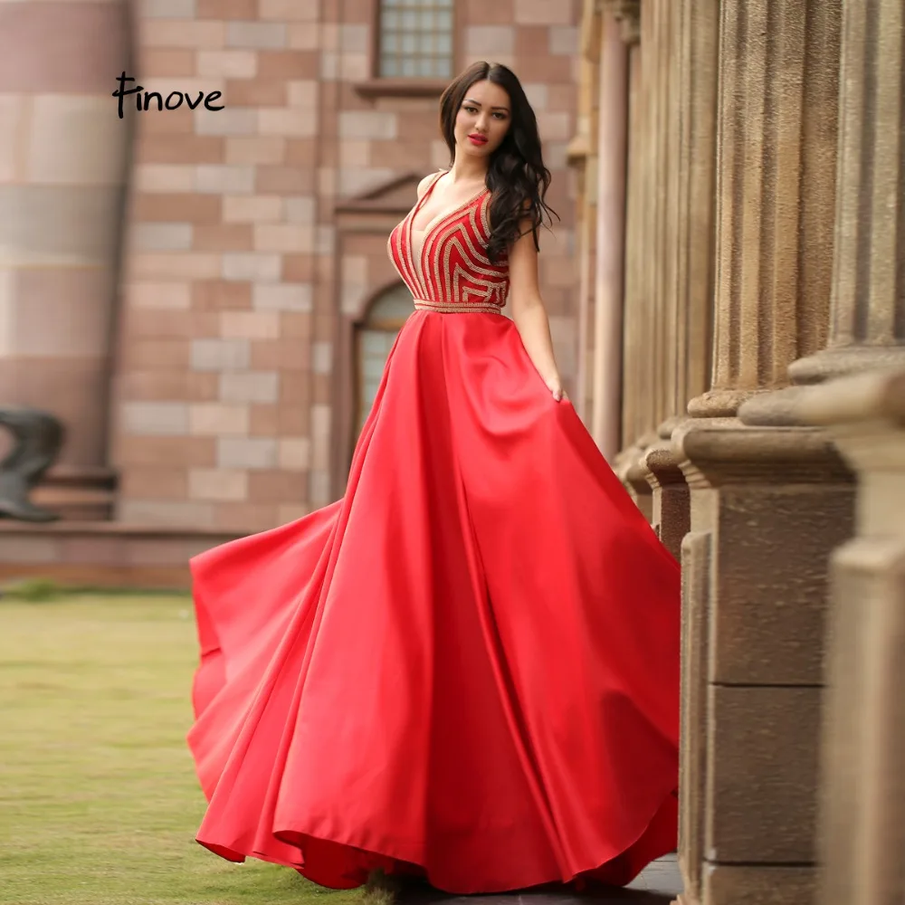 Finove 2019 New Reflective Dress Elegant Red Evening Dress Charming Crystal Beadings Sexy V-Neck Backless Formal Ball Gown Dress
Finove 2019 New Reflective Dress Elegant Red Evening Dress Charming Crystal Beadings Sexy V-Neck Backless Formal Ball Gown Dress