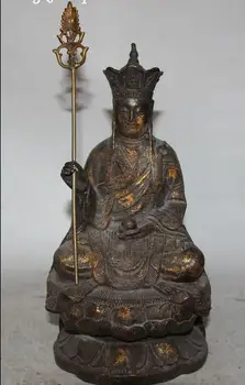 10" Old Chinese Bronze Tang Seng San Zang Ksitigarbha Boddhisattva Buddha Statue
10" Old Chinese Bronze Tang Seng San Zang Ksitigarbha Boddhisattva Buddha Statue