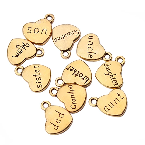 20pcs/lot 15mm Antique Gold Color Heart Pendant Charms for Bracelet Necklace Accessories DIY Components Findings 
20pcs/lot 15mm Antique Gold Color Heart Pendant Charms for Bracelet Necklace Accessories DIY Components Findings
