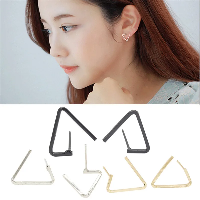 Gold Silver Tiny Simp Geometry Open Triangle Stud Earrings Fashion Summer Style Triangle bar Earrings Gift For Women
Gold Silver Tiny Simp Geometry Open Triangle Stud Earrings Fashion Summer Style Triangle bar Earrings Gift For Women