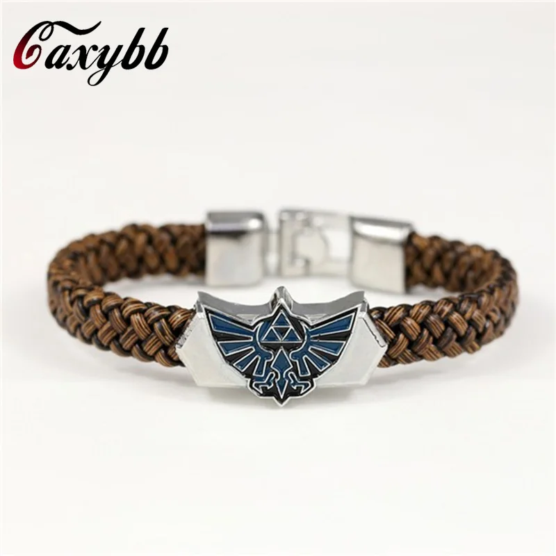 New Men Jewelry Leather Bracelet Game The Legend Of Zelda Bracelets Boy Gift Cosplay Bangles Leather Braided Wristband wholesale
New Men Jewelry Leather Bracelet Game The Legend Of Zelda Bracelets Boy Gift Cosplay Bangles Leather Braided Wristband wholesale