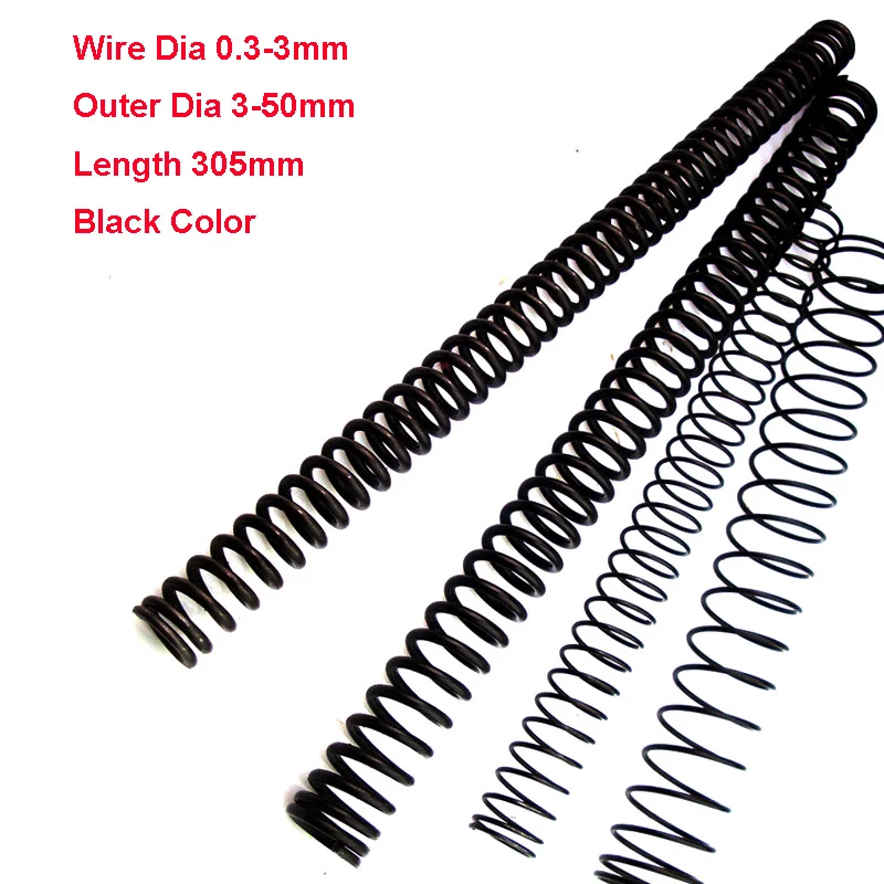 1PCS Spring Steel Pressure Spring Y-type Compression Spring Wire Dia 1.2mm Outer Dia 8-18mm Length 305mm
1PCS Spring Steel Pressure Spring Y-type Compression Spring Wire Dia 1.2mm Outer Dia 8-18mm Length 305mm