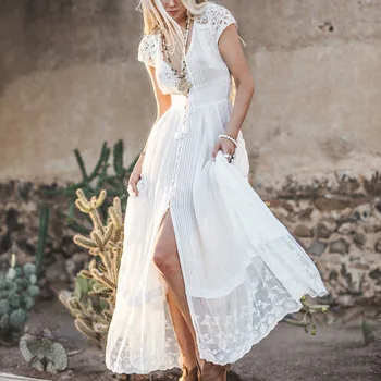 New Pure color lace splicing dress female summer 2019 v collar short sleeve luxury temperament women chiffon dress
New Pure color lace splicing dress female summer 2019 v collar short sleeve luxury temperament women chiffon dress
