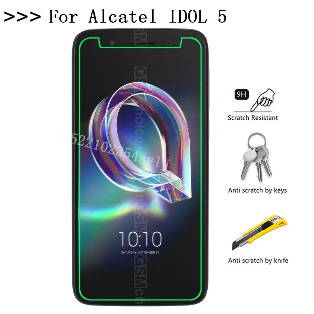 9H HD Tempered Glass Screen Protector Explosion-proof Front Films For Alcatel IDOL 5 | Мобильные телефоны и аксессуары