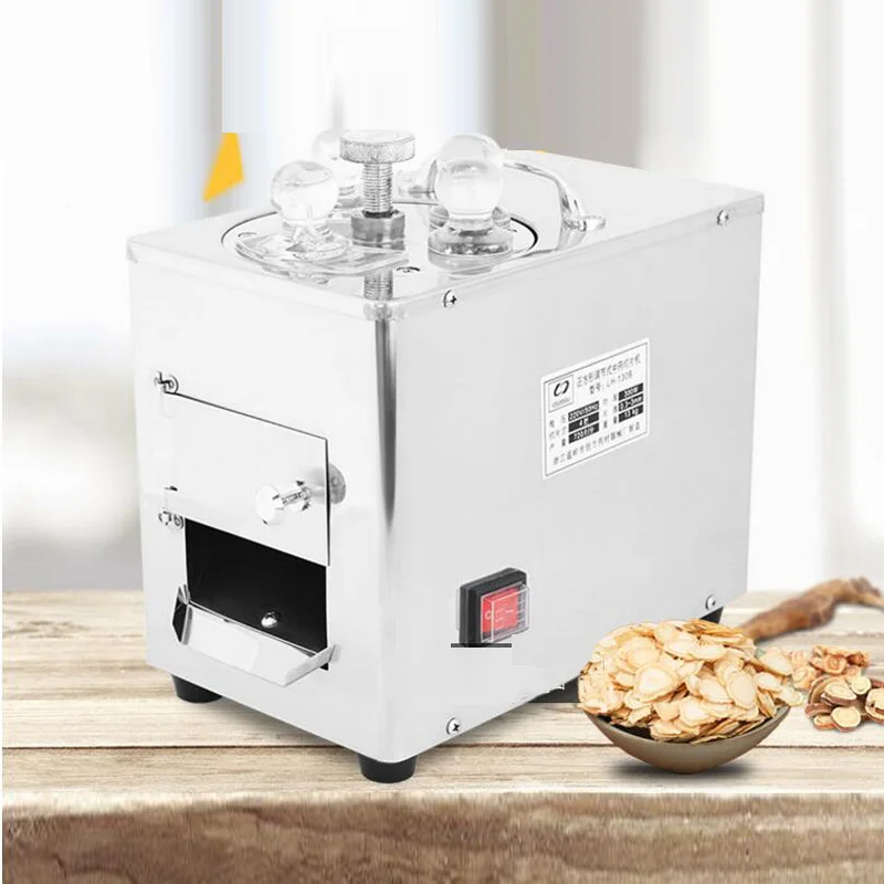 Chinese Herbal Slicer Ginseng Cutting Machine Automatic Electric Commercial Medicine LH-130B | Инструменты