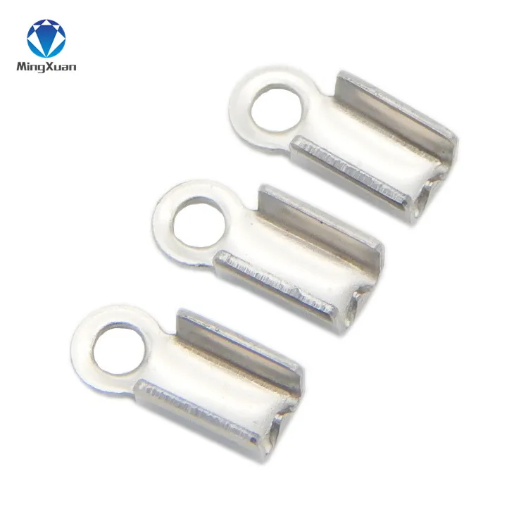 100Pcs/lot Silver Stainless Steel Cord Crimp End Caps Buckle Tips Necklace Bracelet Connectors Clasp Hooks
100Pcs/lot Silver Stainless Steel Cord Crimp End Caps Buckle Tips Necklace Bracelet Connectors Clasp Hooks