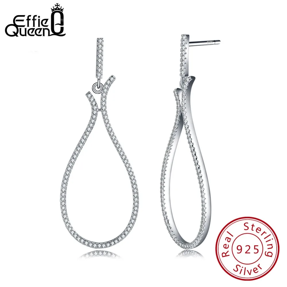 Effie Queen Elegant Water Drop Shape Earrings with Micro Paved Zircon 925 Sterling Silver Earring for Women New Arrival BE34
Effie Queen Elegant Water Drop Shape Earrings with Micro Paved Zircon 925 Sterling Silver Earring for Women New Arrival BE34