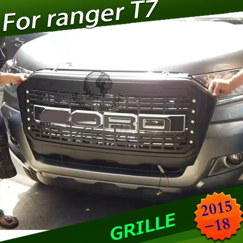 RACING GRILLE GRILLS WITH LED FRONT BUMPER MASK FIT FOR RANGER T7 GRILL 2015-2017 PICKUP AUTO ACCESSORIES
RACING GRILLE GRILLS WITH LED FRONT BUMPER MASK FIT FOR RANGER T7 GRILL 2015-2017 PICKUP AUTO ACCESSORIES